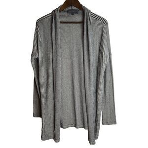Sunday in Brooklyn Striped Open Front Long Line Cardigan Womens Small